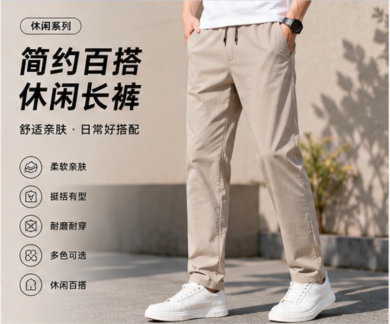 简约百搭休闲长裤